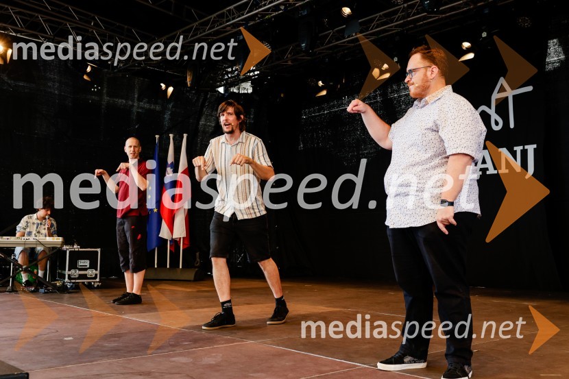  ... ;  Vid Sodnik, improvizator;  Juš Milčinski, improvizator in TV voditeljTradicionalni sprejem kranjskih odličnjakov in prebojnikov 2025