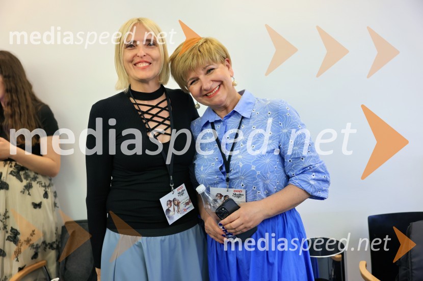  Irena Pavčič, direktorica, IPPR;  Petra Romih, marketing, EuroparkIgralci serije Skrito v raju navdušili v mariborskem Europarku