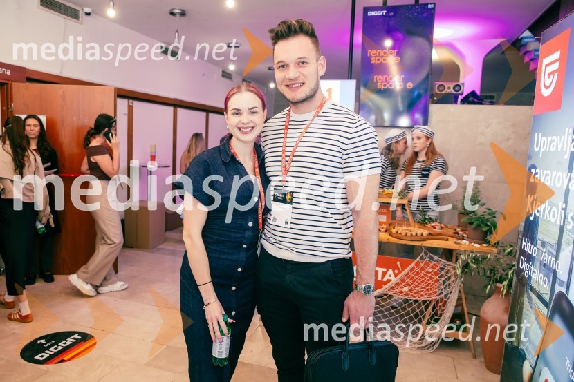  Gaja Hribernik, ustvarjalka vsebin, osebna trenerka;  Andrej Pavličević, osebni trener in ustvarjalec vsebin12. Diggit - konferenca o prihodnosti