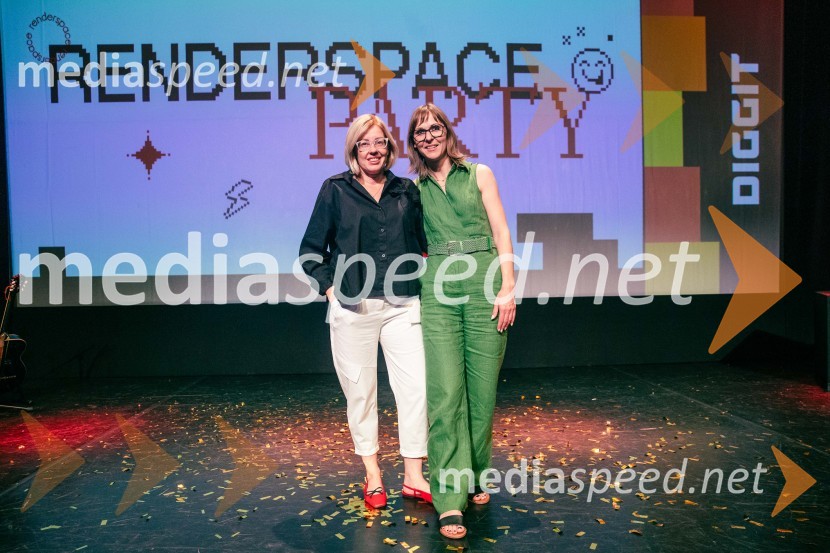  Ariana Nina Eror, direktorica, Marketing magazin;  Mateja Repovž, namestnica direktorice na Marketing magazinu in direktorica DIGGITDiggit 2025, podelitev nagrad