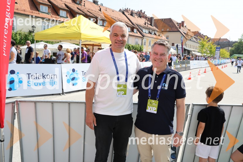  Aleksander Saša Arsenovič, župan, Mestna občina Maribor;  Ranko Šmigoc, direktor, Marprom4. etapa dirke po Sloveniji štartala na Lentu