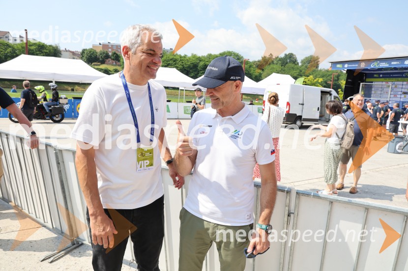  Aleksander Saša Arsenovič, župan, Mestna občina Maribor;  Pavel Marđonović, predsednik kolesarske zveze Slovenija4. etapa dirke po Sloveniji štartala na Lentu