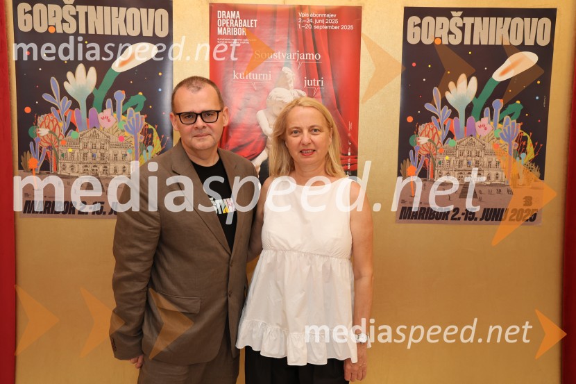  Alan Kavčič, predstavnik za odnose z javnostmi SNG Maribor;  Jasmina Leskovar, SNG Maribor60. Borštnikovo srečanje, slavnostna otvoritev s predstavo Lapis Lazuli