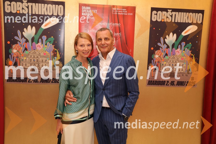  Nataša Matjašec Rošker, igralka;  Danilo Rošker, direktor SNG Maribor60. Borštnikovo srečanje, slavnostna otvoritev s predstavo Lapis Lazuli