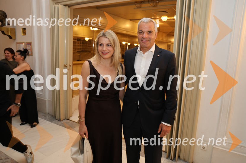  Katja Arsenovič, direktorica Rožmarin Hospitality Group;  Aleksander Saša Arsenovič, župan, Mestna občina Maribor60. Borštnikovo srečanje, slavnostna otvoritev s predstavo Lapis Lazuli