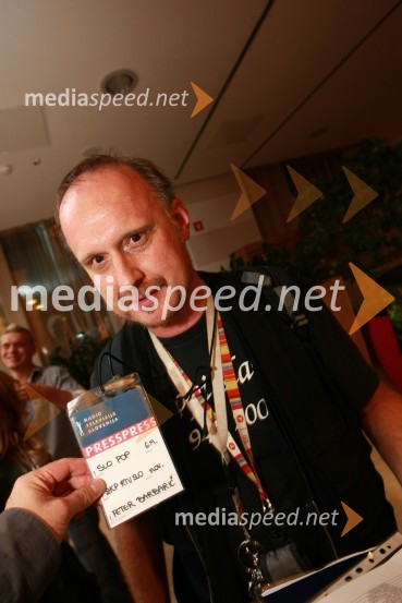 Peter Barbarič, organizatorSlovenska popevka 2009, zaključna zabava