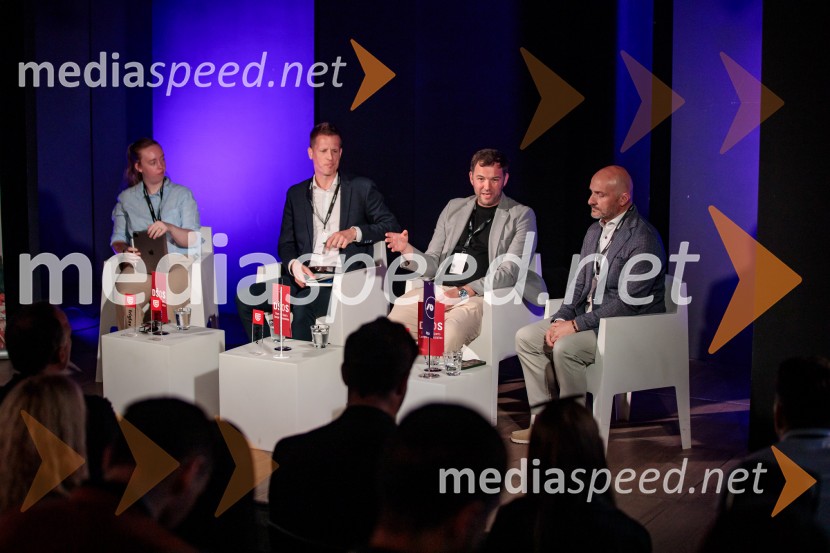  Gabriella Lowe, COO & Head of Women's Sport, LawInSport;  Péter Rippel-Szabó, odvetnik pri Law, LeitnerLaw Szabó és Társai Ügyvédi Iroda;  Liam Thorpe, Red Bull GmbH;  Branko Čakarmiš,  strateški svetovalec, POP TVPoslovni svet športa v vzhodni Evropi, konferenca