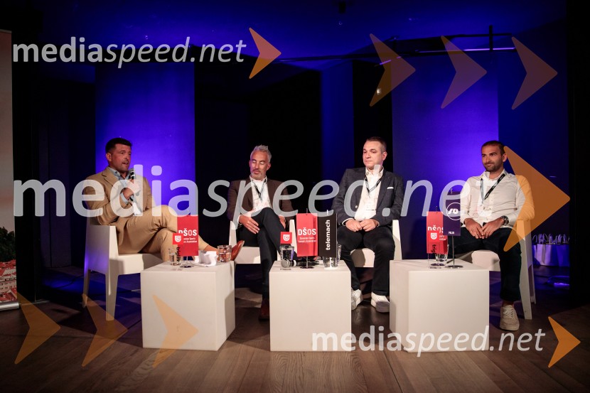  Blaž Tomažin Bolcar;  Wouter Janssens, CRESTA;  Ivan Todorović, BC Partizan;  Andrew Hurwitz, CAAPoslovni svet športa v vzhodni Evropi, konferenca