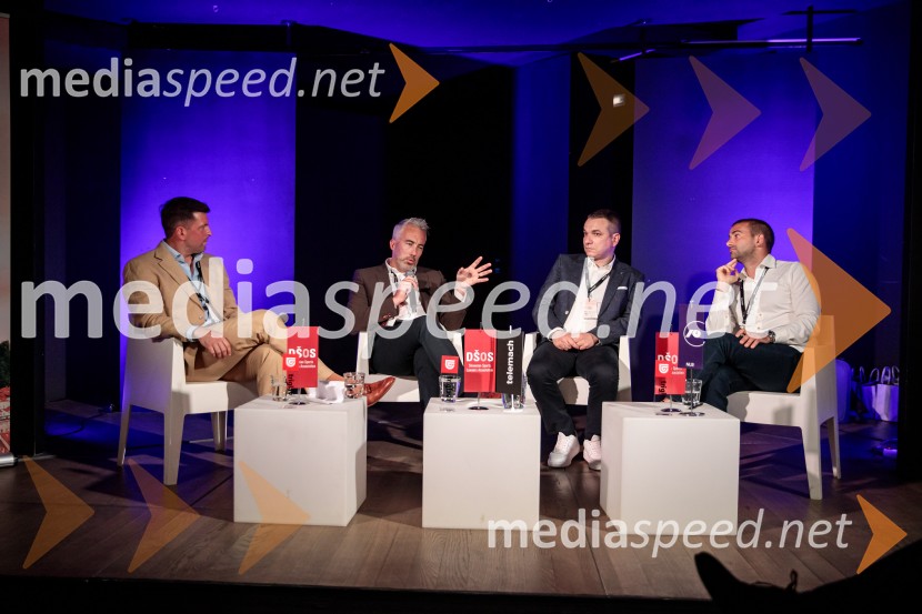  Blaž Tomažin Bolcar;  Wouter Janssens, CRESTA;  Ivan Todorović, BC Partizan;  Andrew Hurwitz, CAAPoslovni svet športa v vzhodni Evropi, konferenca