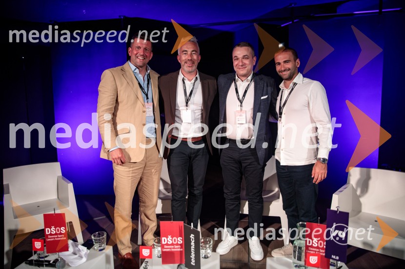  Blaž Tomažin Bolcar;  Wouter Janssens, CRESTA;  Ivan Todorović, BC Partizan;  Andrew Hurwitz, CAAPoslovni svet športa v vzhodni Evropi, konferenca