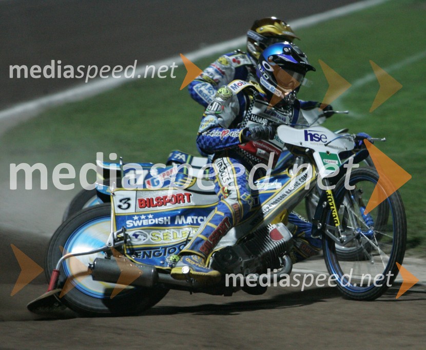 Tony Rickardsson (Švedska) in Hans Andersen (Danska)SPEEDWAY, VN Slovenije 2004
