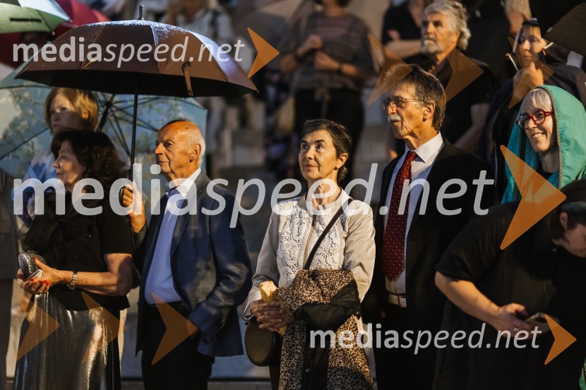  Jasna Čuk Rupnik, zdravnica;  Jožko  Čuk, nekdanji direktor GZS, nekdanji direktor SNG Nova GoricaSlavnostno odprtje Amfiteatra SNG Nova Gorica