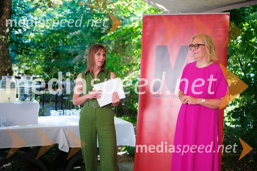  Mateja Repovž, namestnica direktorice na Marketing magazinu in direktorica DIGGIT;  Katja Krasko Štebljaj, samostojna svetovalka za strateško interno komuniciranjePR lab, napredna šola za odnose z javnostmi, podelitev diplom 2025