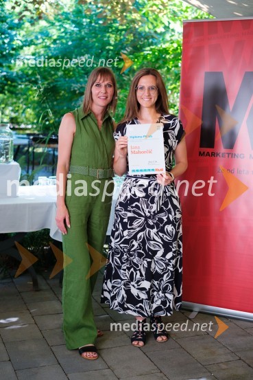  Mateja Repovž, namestnica direktorice na Marketing magazinu in direktorica DIGGIT;  Janja Mahorčič, NUKPR lab, napredna šola za odnose z javnostmi, podelitev diplom 2025