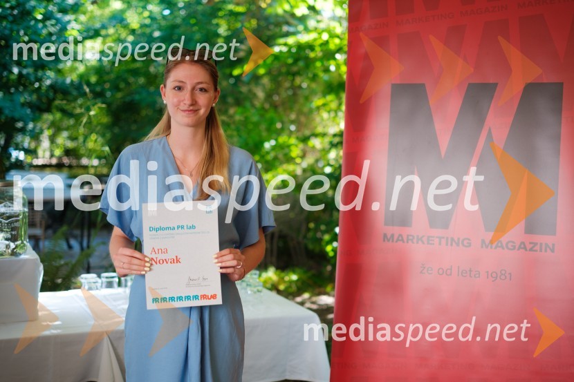  Ana NovakPR lab, napredna šola za odnose z javnostmi, podelitev diplom 2025