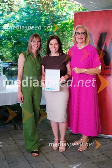 Mateja Repovž, namestnica direktorice na Marketing magazinu in direktorica DIGGIT;  Mojca Trampuš,  vodja marketinga in komuniciranja v družbi KOTO;  Katja Krasko Štebljaj, samostojna svetovalka za strateško interno komuniciranjePR lab, napredna šola za odnose z javnostmi, podelitev diplom 2025