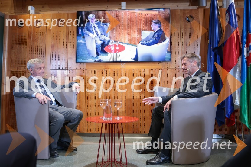  Marjan Dora, novinar, urednik; dr. Robert Golob, predsednik vlade RSDr. Robert Golob gost na Škrabčevi domačiji