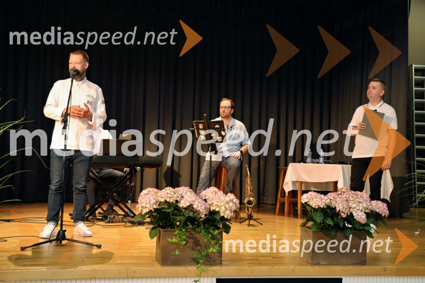  Bine Volčič, kuharski mojster;  ... ;  Robert Levstek, koordinator, občina DuplekFuzija okusov Dupleka z Binetom Volčičem