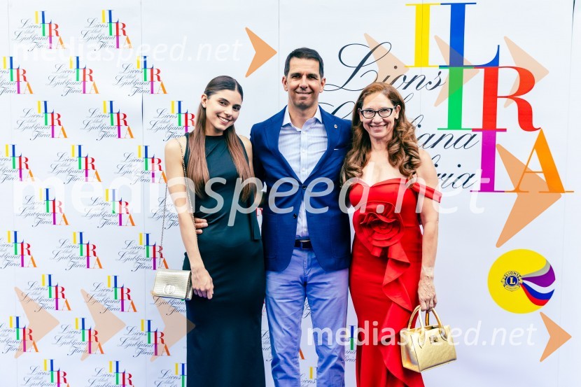  Maruša Mlakar;  Marko  Mlakar, direktor in partner, Amrop Adria;  Katja Mlakar, direktorica, agencija AVI25. Kresna noč Lions Kluba Ljubljana Iliria