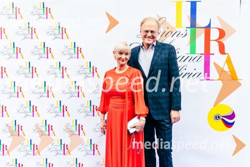  Sonja Poljanšek Škrabec, lastnica Welness centra Sunny;  Janez  Škrabec, direktor Riko d.o.o.25. Kresna noč Lions Kluba Ljubljana Iliria