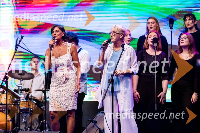  Branka Kraner, pevka;  Meta  Močnik, pevka, skupina Pepel in kri25. Kresna noč Lions Kluba Ljubljana Iliria