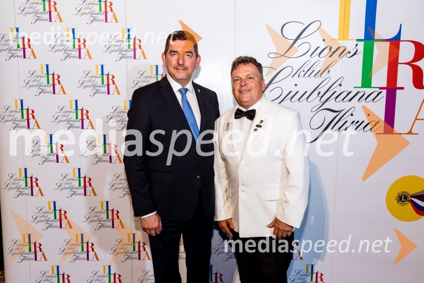 dr. Aleš Musar, lastnik Ruske dače;  Vladimir Bahč, Lions klub Ilirija25. Kresna noč Lions Kluba Ljubljana Iliria