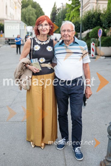  Darinka Pavlič Kamien, strokovnjakinja za komuniciranje; dr. Peter Kamien73. Ljubljana Festival, Poletna noč 2025, otvoritev