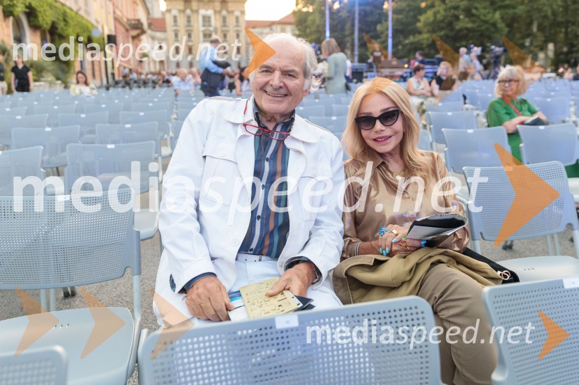  Gabriele Massarutto;  Maria Giovanna Elmi, TV voditeljica73. Ljubljana Festival, Poletna noč 2025, otvoritev