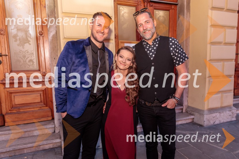  Gregor Ravnik, pevec;  Karin Zemljič, pevka, Okustični;  Matevž Šalehar - Hamo, glasbenik73. Ljubljana Festival, Poletna noč 2025, otvoritev