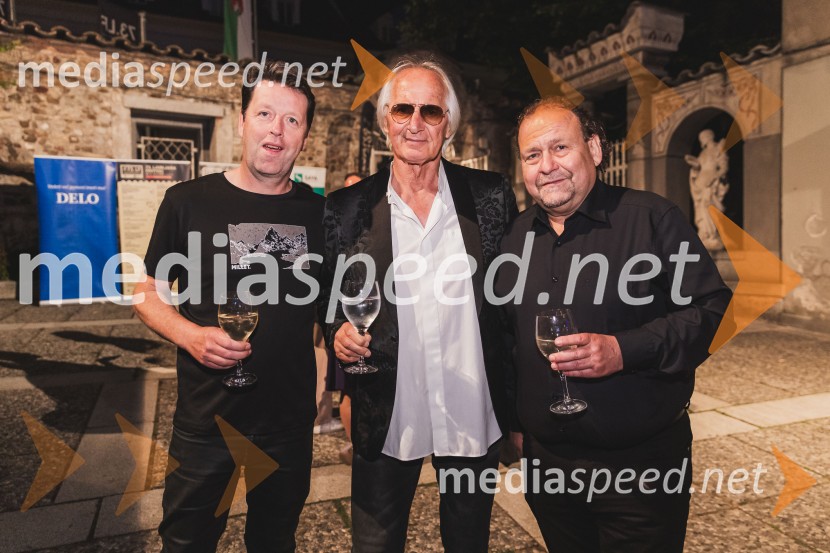  ... ;  Janez  Bončina - Benč, pevec;  Darko  Brlek, direktor in umetniški vodja, Festival Ljubljana73. Ljubljana Festival, Poletna noč 2025, otvoritev