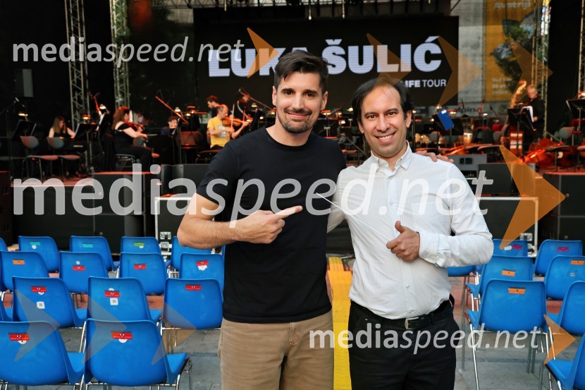  Luka Šulić, čelist, 2 Cellos;  Simon Krečič, umetniški direktor Opere SNG MariborFestival Lent 2025, otvoritev