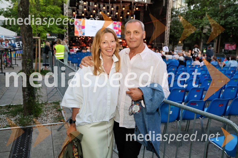  Nataša Matjašec Rošker, igralka;  Danilo Rošker, direktor SNG MariborFestival Lent 2025, otvoritev