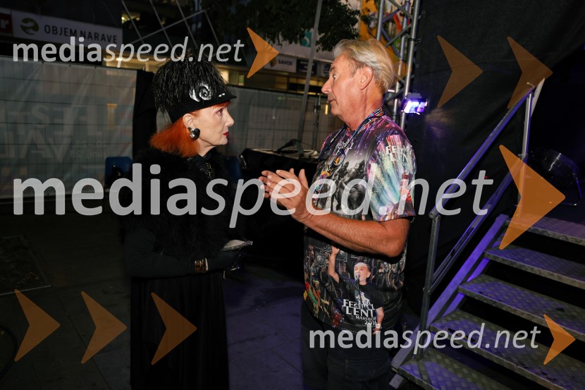  Josipa Lisac, pevka;  Vladimir  Rukavina Gogo, direktor Narodnega doma Maribor ter direktor Festivala Lent Festival Lent 2025, Josipa Lisac