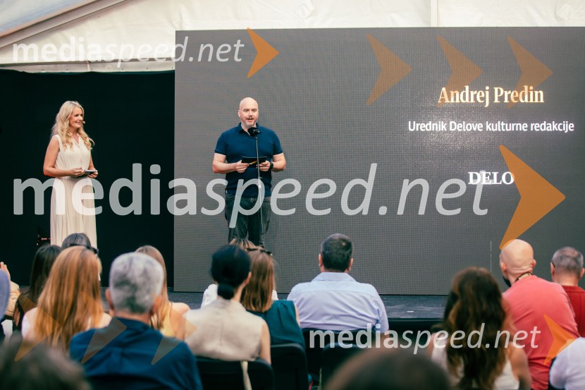  Bernarda Žarn, voditeljica; Prof. Dr. Andrej Predin, pisatelj in novinar35. kresnika prejela Ana Schnabl