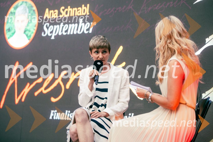  Ana  Schnabl, pisateljica;  Bernarda Žarn, voditeljica35. kresnika prejela Ana Schnabl