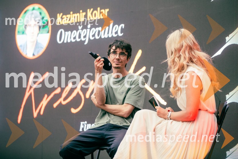  Kazimir Kolar, pisatelj;  Bernarda Žarn, voditeljica35. kresnika prejela Ana Schnabl