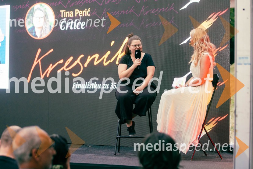  Tina Perić, pisateljica;  Bernarda Žarn, voditeljica35. kresnika prejela Ana Schnabl