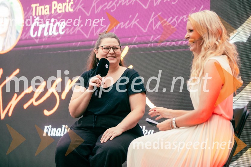  Tina Perić, pisateljica;  Bernarda Žarn, voditeljica35. kresnika prejela Ana Schnabl