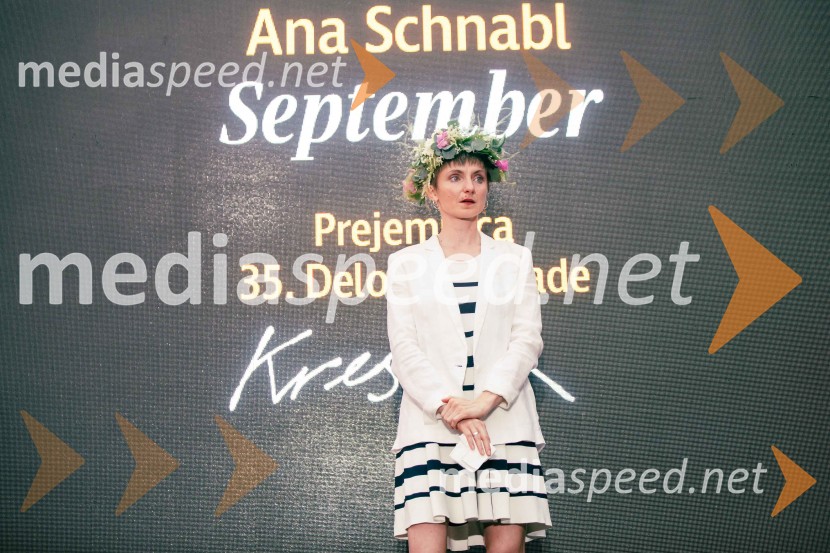  Ana  Schnabl, pisateljica35. kresnika prejela Ana Schnabl