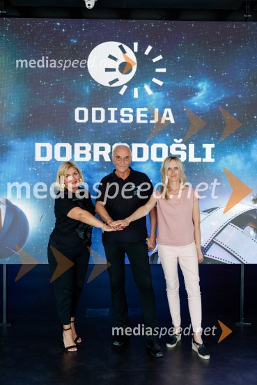  Urša Zupan, izvršna direktorica Odisejada d.o.o.;  Ivo Boscarol, podjetnik, generalni direktor Pipistrel d.o.o.;  Maša Čertalič, vodja strateških projektov Boscarol d.o.o.ODISEJA odpira svoja vrata