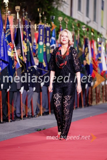 mag. Urška Klakočar Zupančič, predsednica Državnega zbora RS, podpredsednica, Gibanje SvobodaOsrednja slovesnost ob 34. dnevu državnosti na Kongresnem trgu