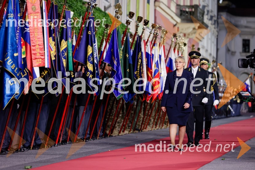 dr. Nataša Pirc Musar, predsednica Republike SlovenijeOsrednja slovesnost ob 34. dnevu državnosti na Kongresnem trgu