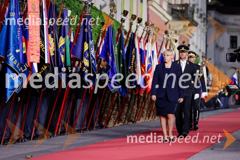 dr. Nataša Pirc Musar, predsednica Republike SlovenijeOsrednja slovesnost ob 34. dnevu državnosti na Kongresnem trgu