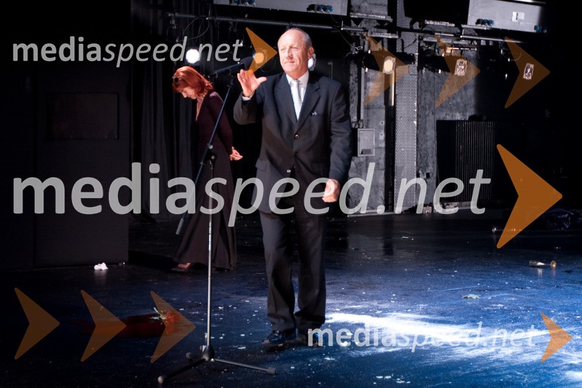 Branko Pavlin, predsednik uprave časopisne hiše DnevnikCenci, premiera v Mestnem gledališu ljubljanskem (MGL)