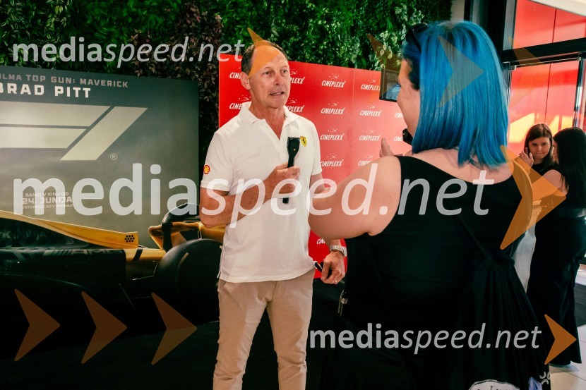  Jože Potrebuješ, skupina Čuki;  Tanja Divac, novinarkaPremiera filma F1 v Cineplexx Ljubljana