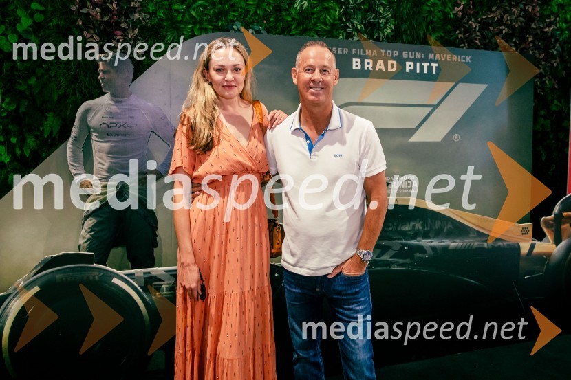 Iryna Osypenko, manekenka;  ... Premiera filma F1 v Cineplexx Ljubljana