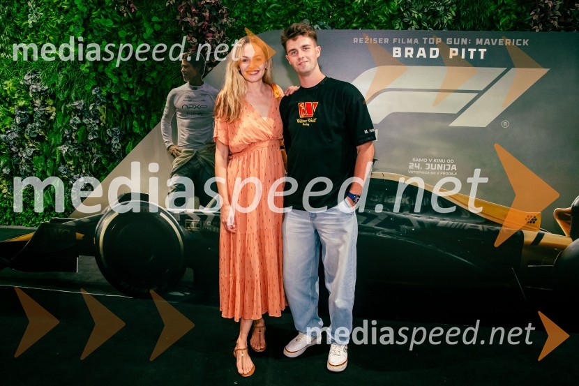  Iryna Osypenko, manekenka;  ... Premiera filma F1 v Cineplexx Ljubljana