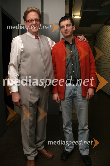 Vinko Šimek in Marjan Šarec, imitator (med drugim Janeza Drnovška)Parada humorja 2006