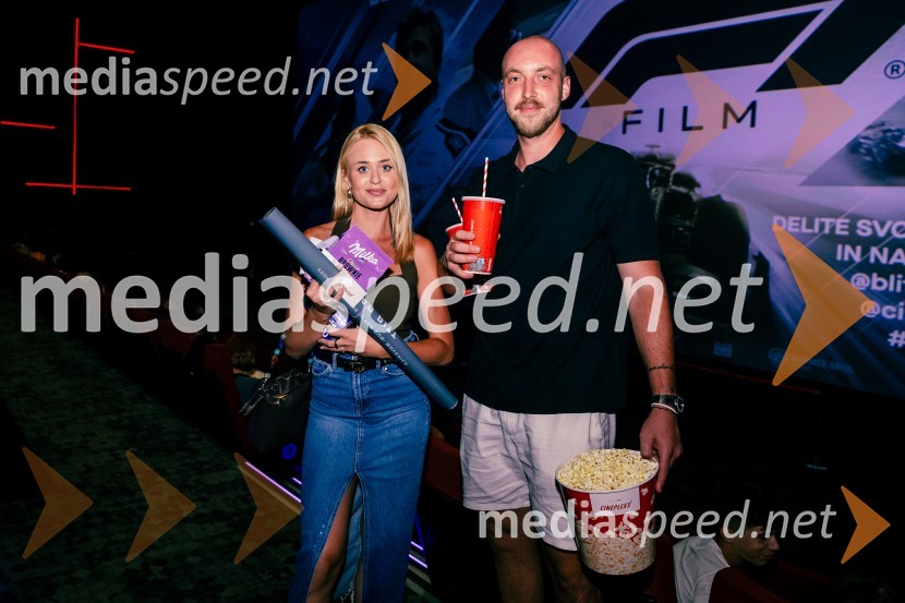  Sara Vrečko, spletna vplivnica;  ... Premiera filma F1 v Cineplexx Ljubljana