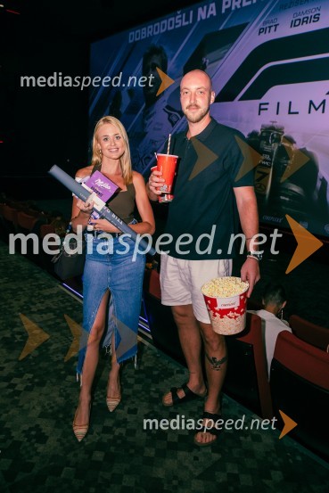  Sara Vrečko, spletna vplivnica;  ... Premiera filma F1 v Cineplexx Ljubljana